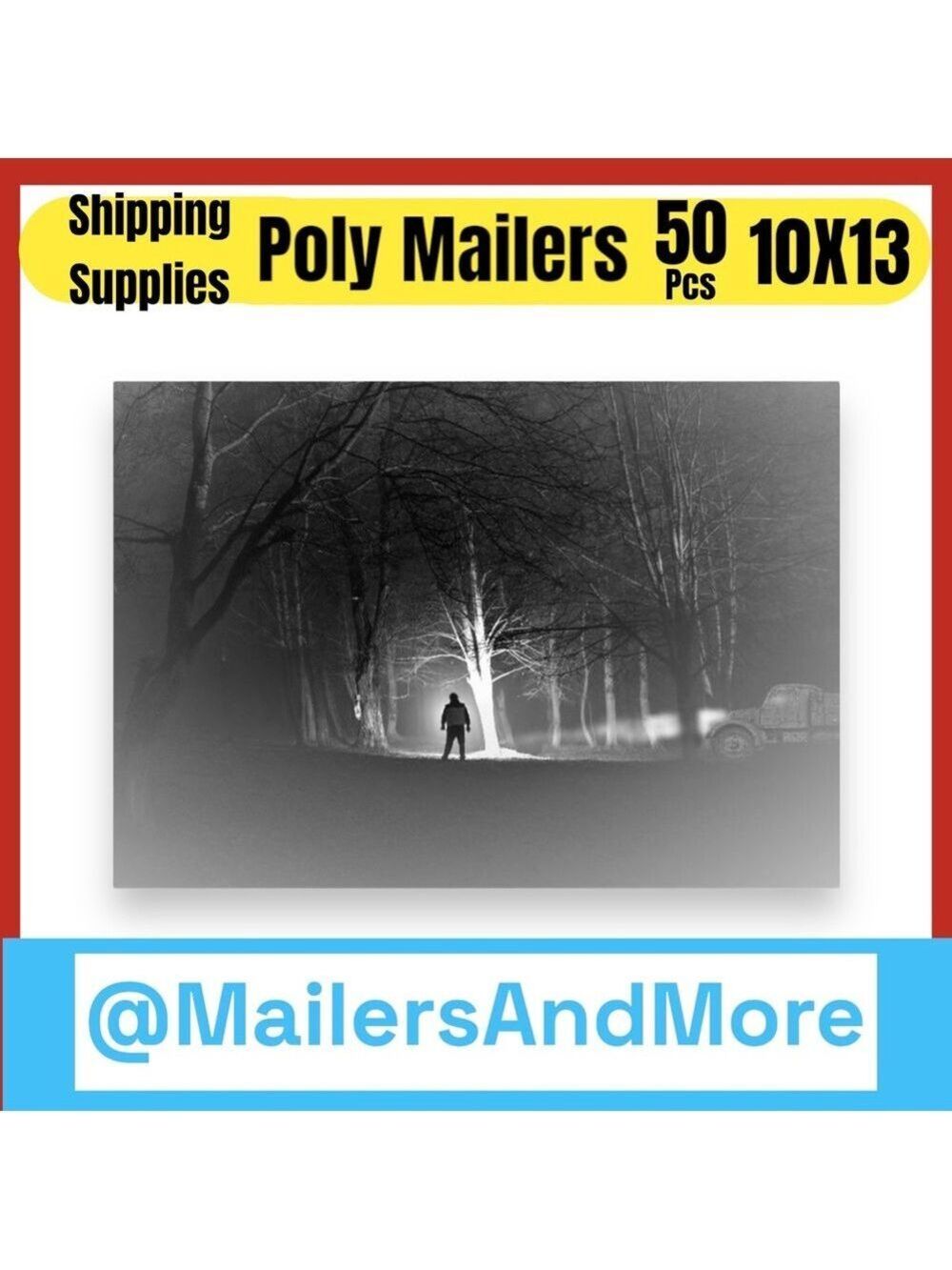 50 10X13 Midnight Creeps Poly Mailers PRICE FIRM Fall - Picture 1 of 11